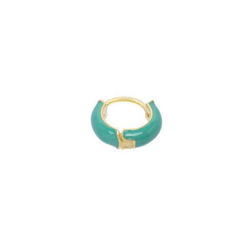 MEDITERRANEAN ENAMEL HUGGIE GOLD